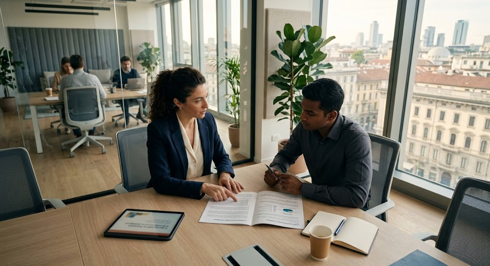 Guida per HR e manager: come strutturare corsi di italiano per dipendenti stranieri ed expat per velocizzare l'onboarding e la sicurezza sul lavoro.